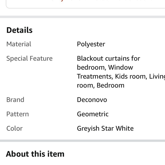 Greyish White with Gold Design 52W X 84L drapes (2 panels per package) - Picture 7 of 7